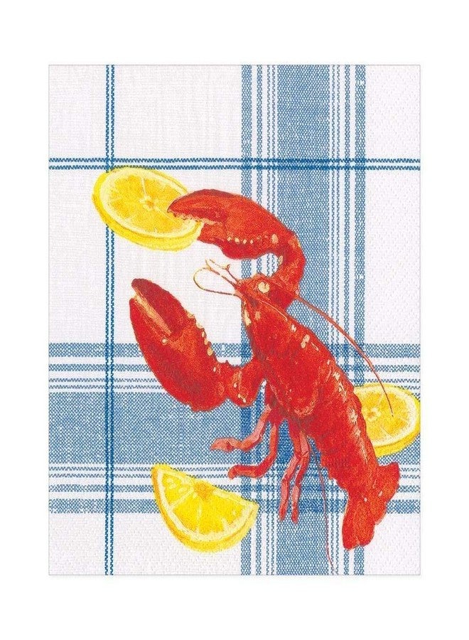 Caspari Lobster Bake Paper Luncheon Napkins - 20 Per Package - Image 1